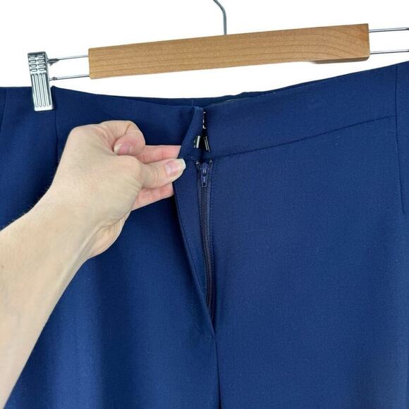 Chico’s So Slimming Manhattan Trousers Navy Straight Leg Dress Pants Size 14 - Picture 5 of 16